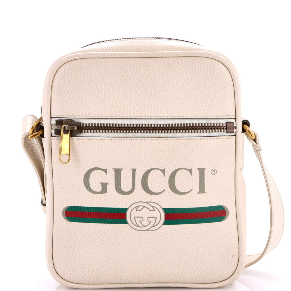 Gucci Logo Zip Messenger Bag Printed #263812G68B